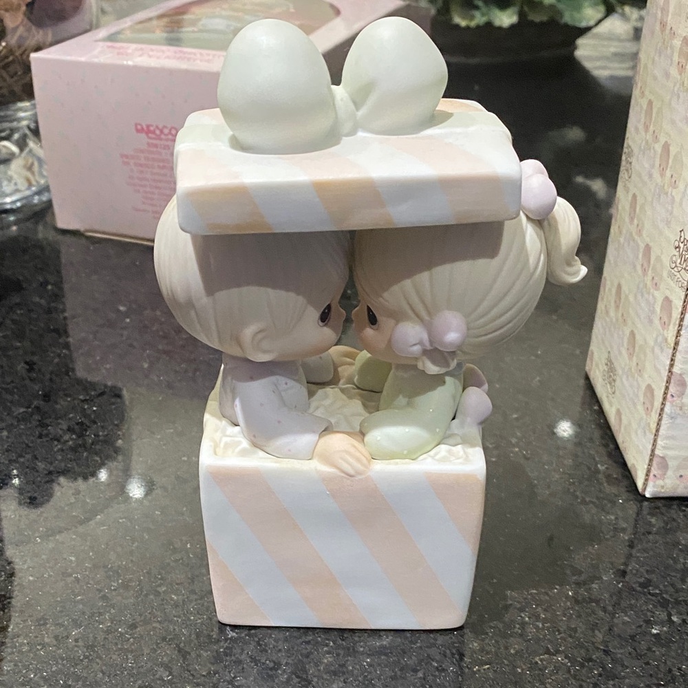 Precious Moments music box our first Christmas together